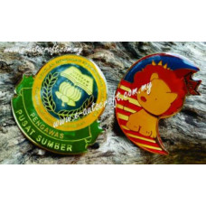 Badge Gold Gloss  2D Etching BDG/GG_02